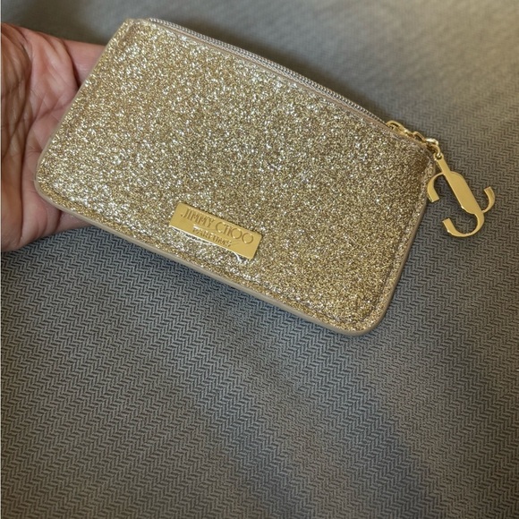 Jimmy Choo Glitter Gold‎ Pouch - Picture 9 of 11